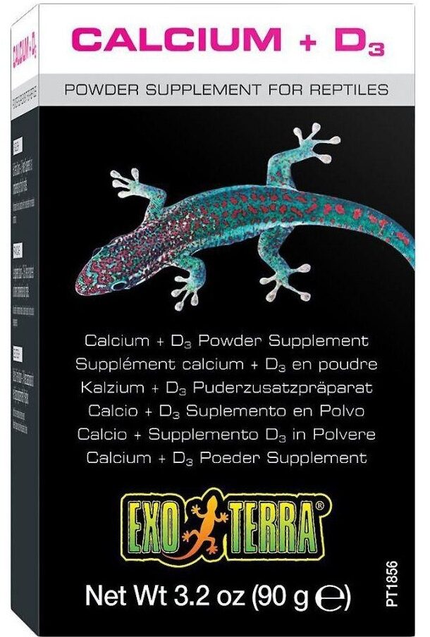 Calcium + D3, powder supplement for reptiles - Produit - fr