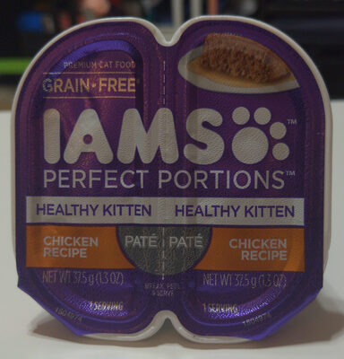 IAMS Perfect Portions Healthy Kitten Chicken Recipe Paté - Product