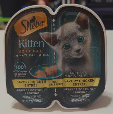 Sheba Kitten Soft Pate Savory Chicken Entrée - Product - en