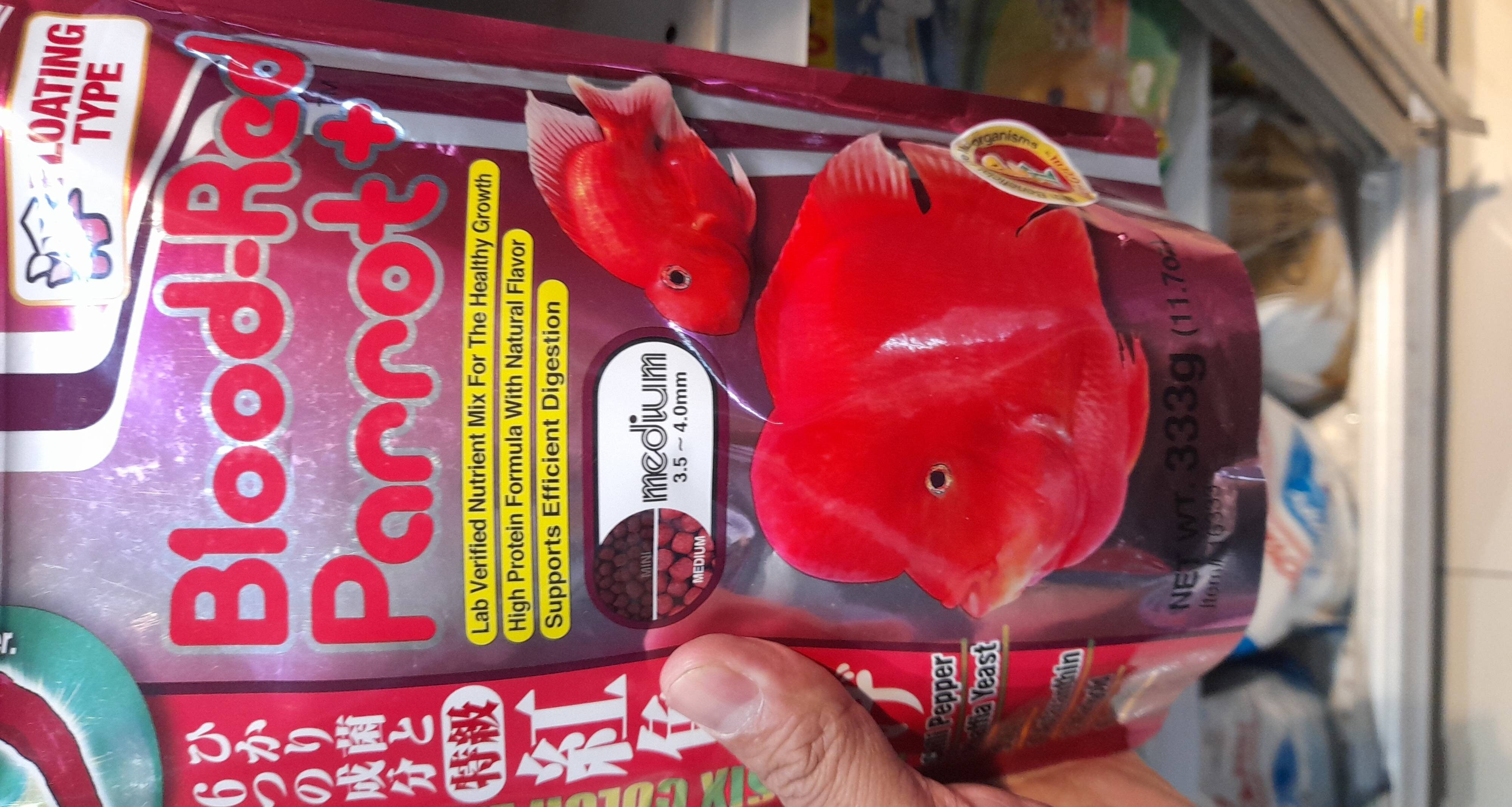 FISH FOOD BLOOD RED PARROT+ MED 333GR - Product - en