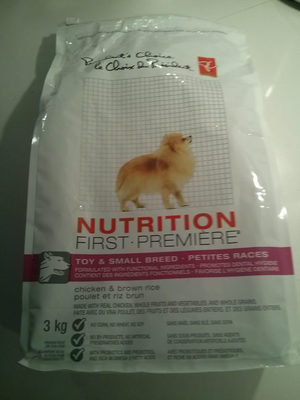 PC Nutrition First Toy & Small Breed Chicken and Brown Rice Premium - Product