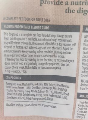 langhams grain free dog food - Ingredients