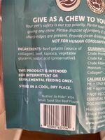 collagen based dog chews - Ingredients - en