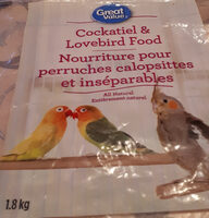 Nourriture pour perruches calopsittes et inséparables - Product - fr