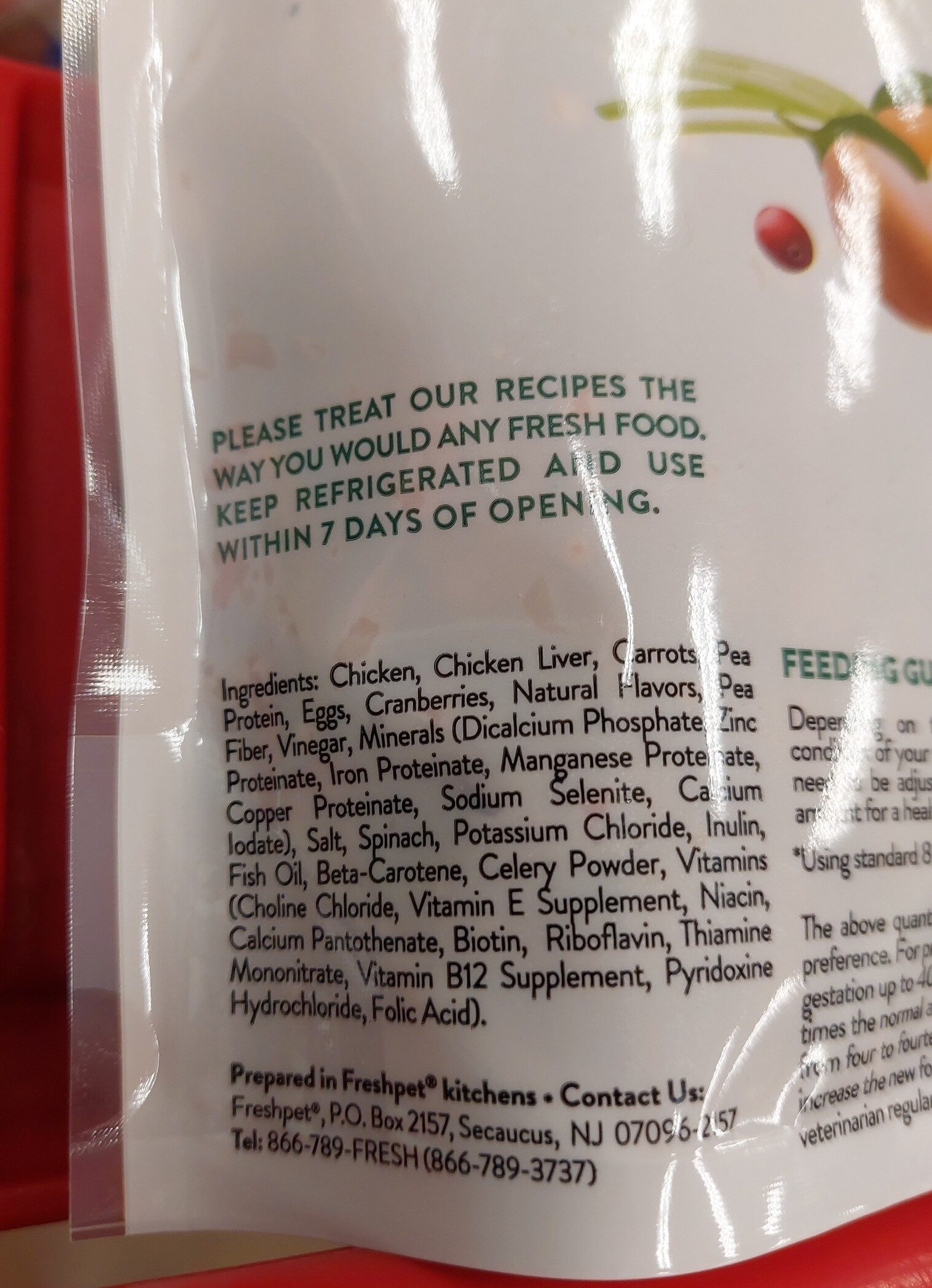 freshpet small dog chicken - Ingredients - en