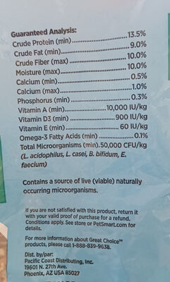 fortified cocktiel food - Nutrition facts - en
