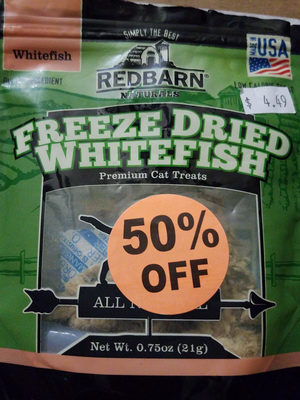 Freeze Dried Whitefish Cat Treats - Product - en