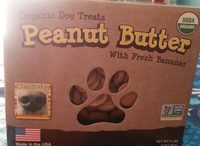 organic dog treats peanut butter with fresh bannas - Product - en