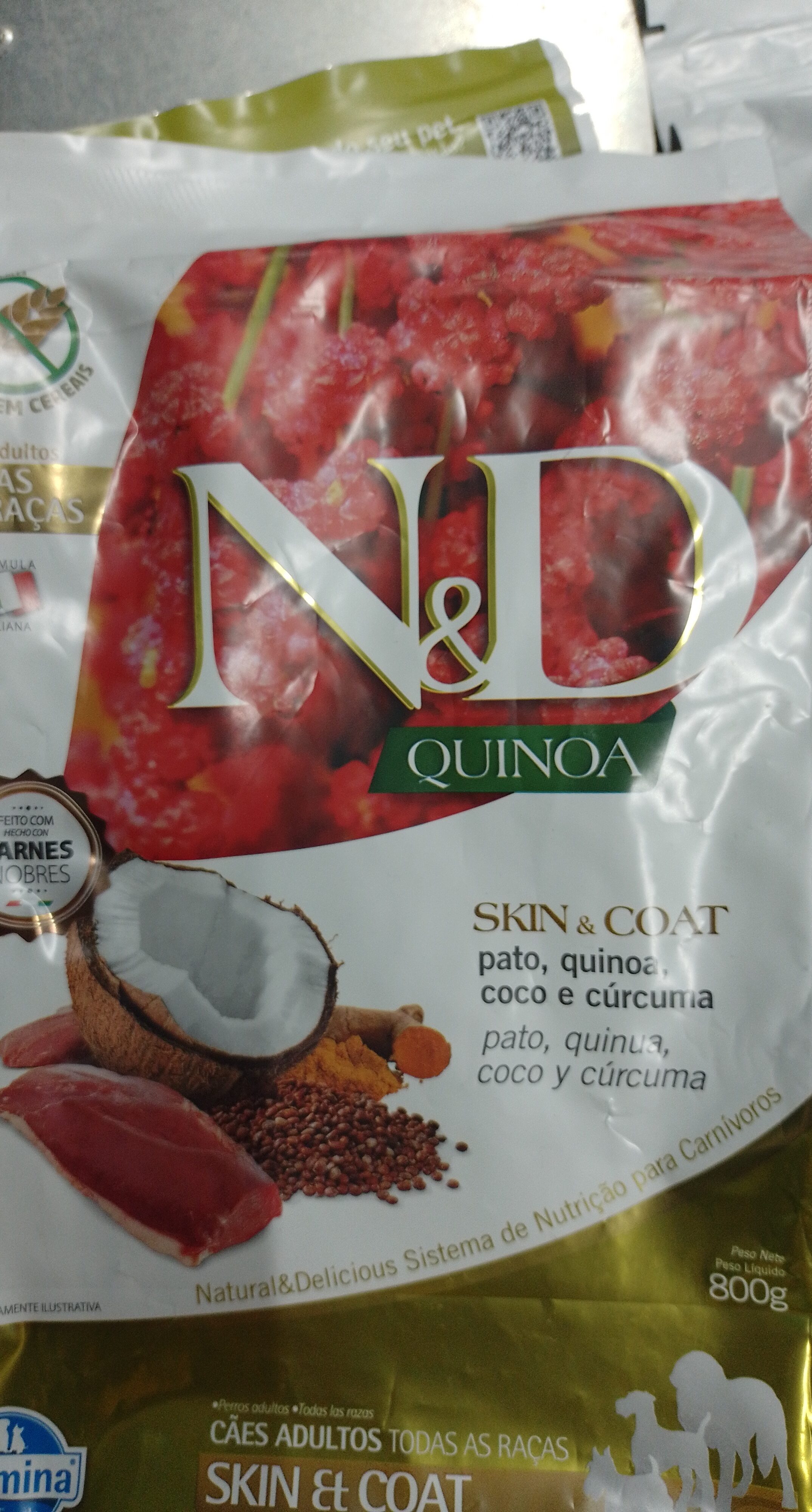 ND Quinoa Skin Coat Pato 800gr - Product - pt