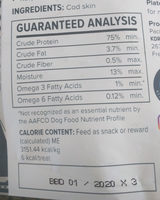 Hundur's Crunch Jerky Minis - Nutrition facts - en