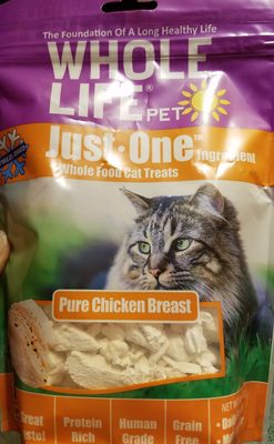 Whole Life Pet just one ingredient whole cat food treats pure chicken breast - 2