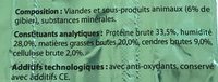Sticks friandise au gibier - Ingredients - fr