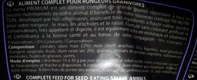 menu premium rongeur granivore - 2