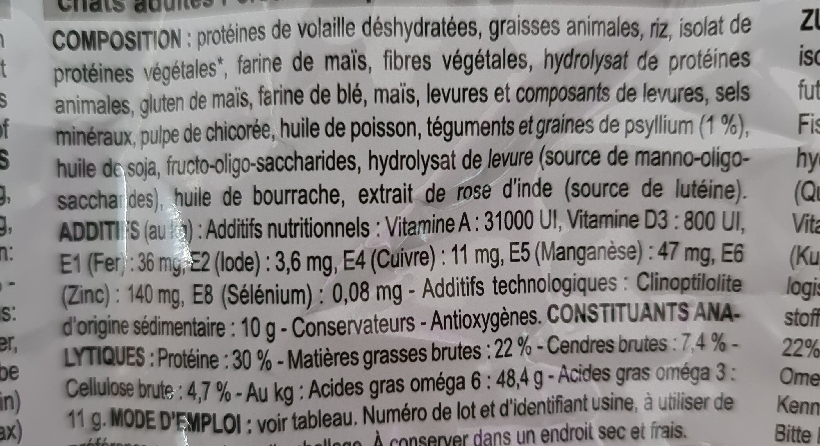 Royal Canin Persian Adult - Ingredients - fr