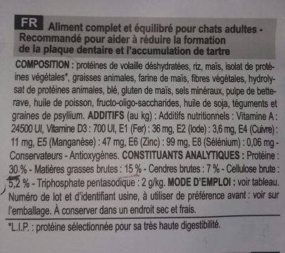 Oral Care - Ingredients - fr