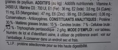 Oral Care - Informations nutritionnelles - fr