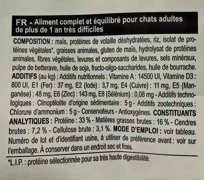 feline preference savour exigent - Ingredients - fr