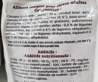 Fido croq Mix au Boeuf aux Céréales aux Légumes - Ingredients - fr