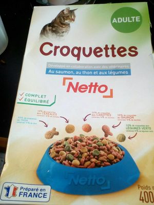 Netto Croquettes Crevettes Truite Saumon legumes400g - 1