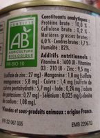 Canaillou Bio Mousse au Saumon - Ingredients - fr