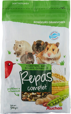 Hamsters, rats, souris, gerbilles REPAS COMPLET - Produit