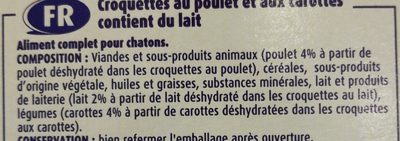 Croq. Poulet 400 Chaton BF - Ingredients - fr