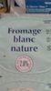 Fromage bmanc nature - Produit
