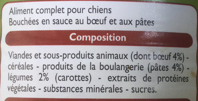 Bouchées au bœuf & aux pâtes - Ingrédients - fr