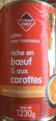Pâtée avec morceaux riche en bœuf & aux carottes - Produit - fr