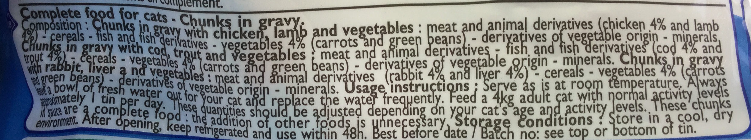 Bouchées aux légumes - Ingredients - en
