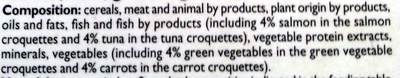 Croquettes aux légumes verts et aux carottes au saumon & au thon - Ingredients - en