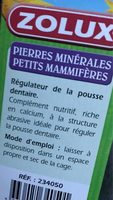 Pierres Minerales Rongeur X2 - Ingredients - fr