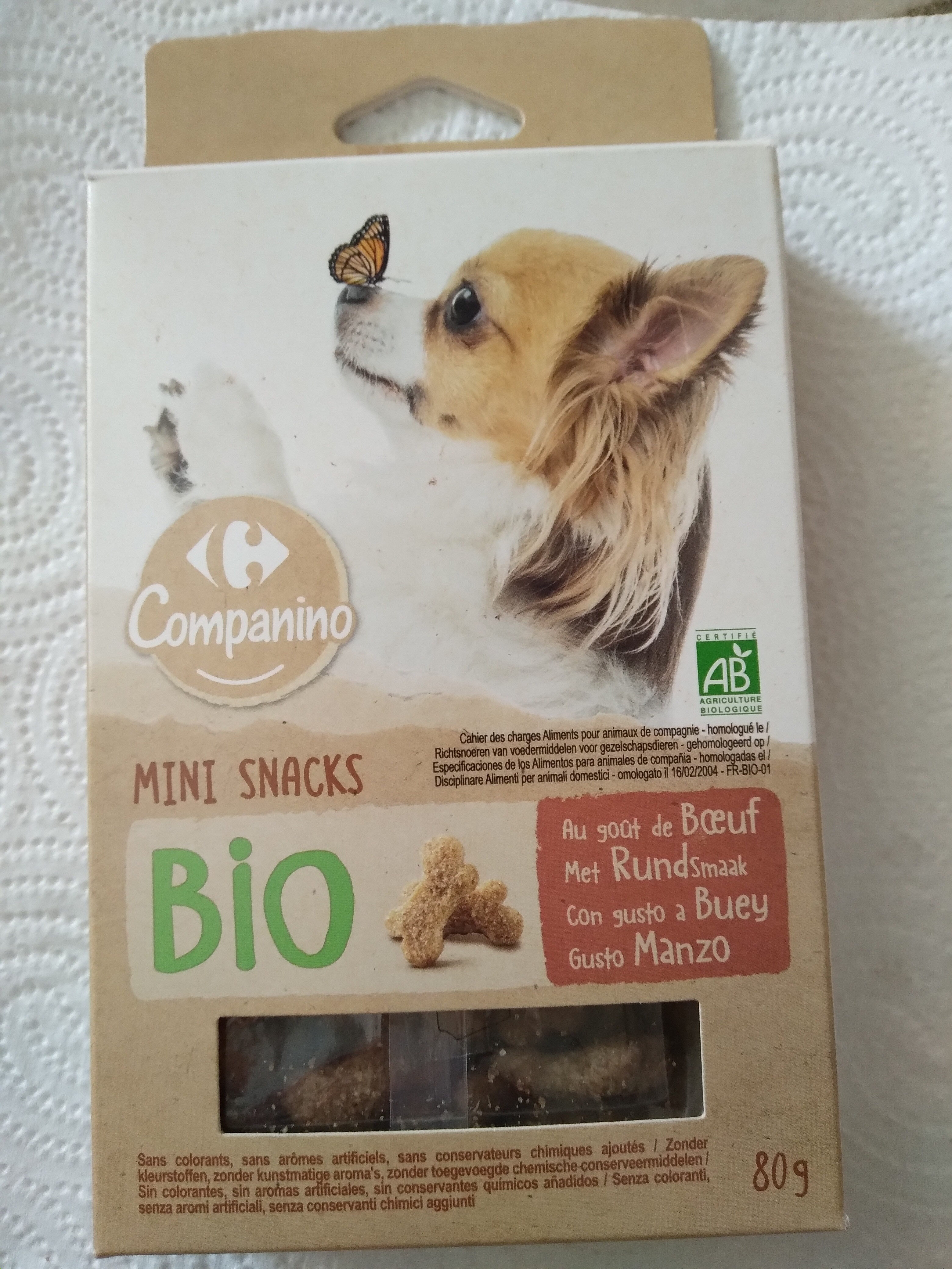 Mini snacks bio goût bœuf - Product - fr