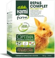 Hamiform - Repas Complet Optima Pour Lapin Nain - 900G - Produit - fr