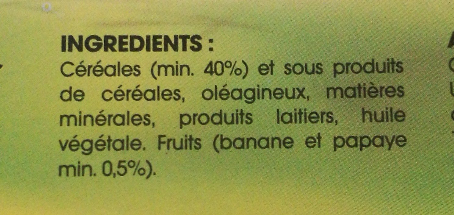 Granulés Pour Rats Et Souris Repas Complet Optima - Ingredients - fr