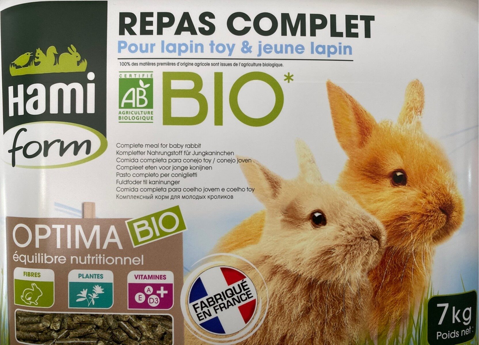HAMPI FORME REPAS COMPLET LAPIN TOY - Product - fr
