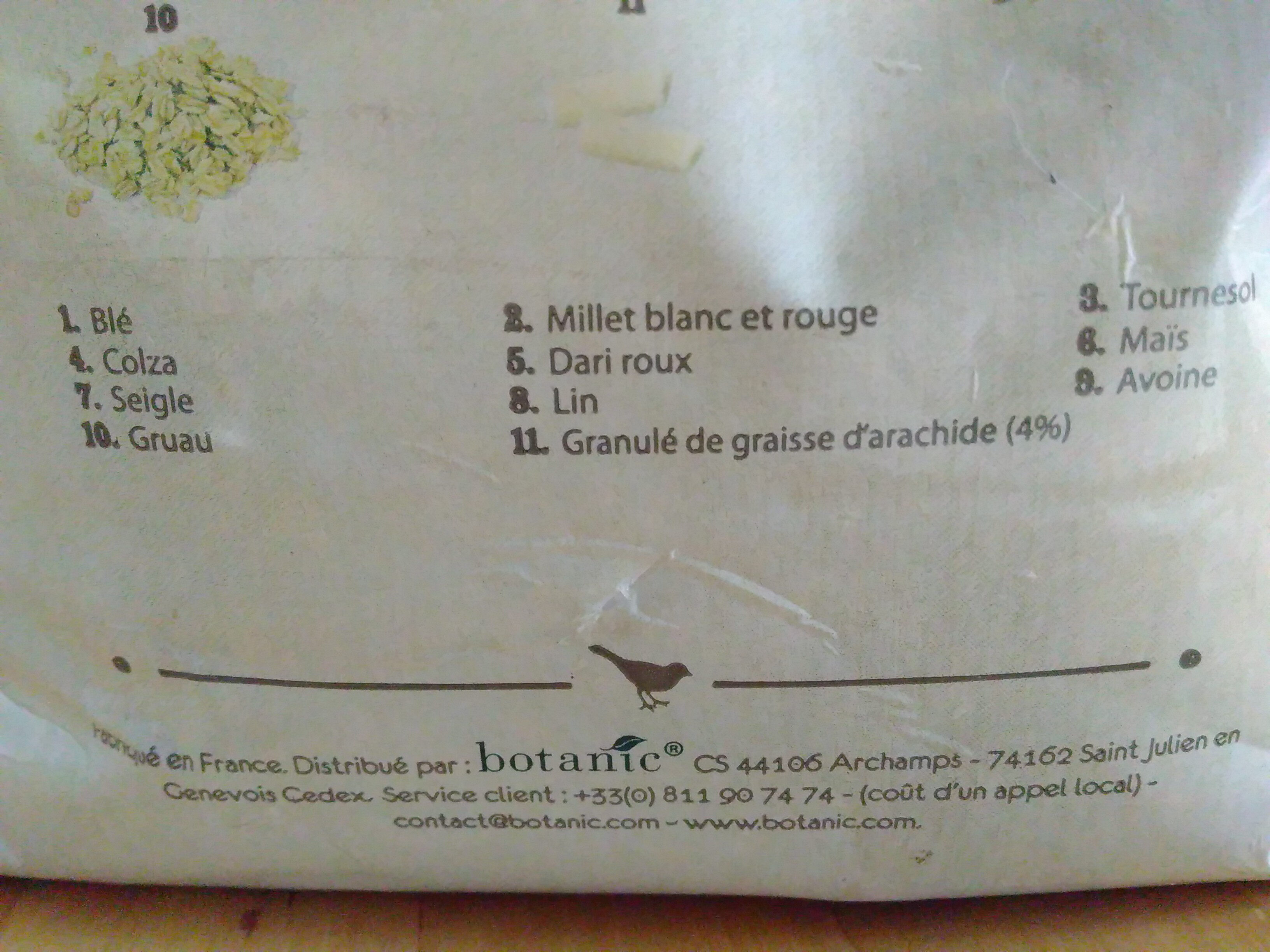 Mélande de graines - Ingredients - fr