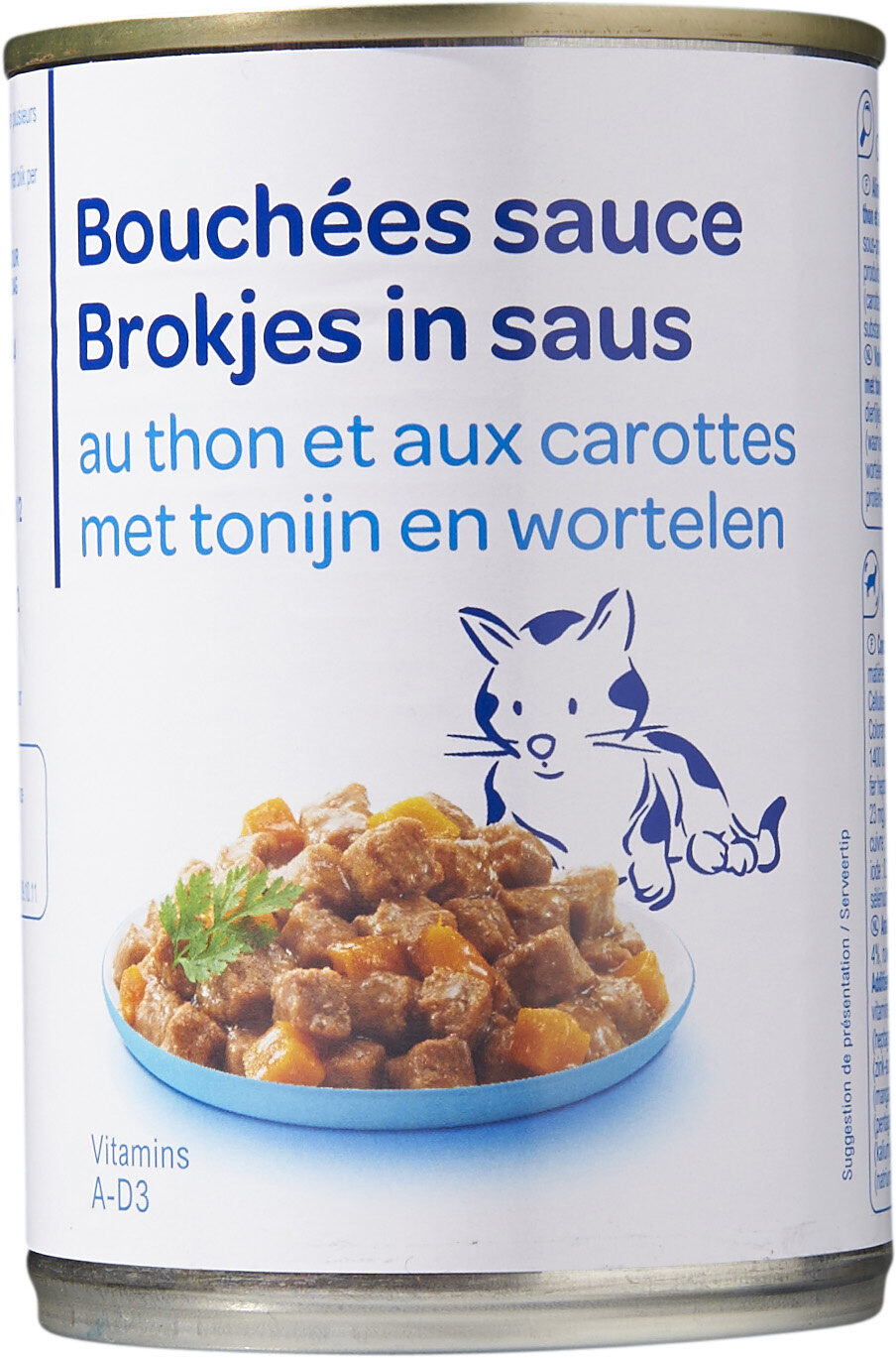 Bouchées Sauce Au Thon, Carottes, Pour Chat - Produit - fr