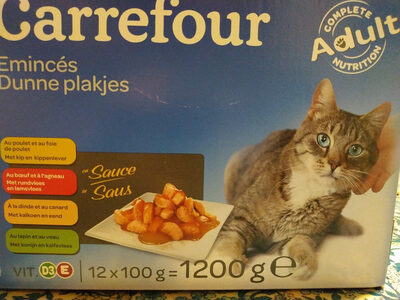 Carrefour émincés pour chat - Product - fr