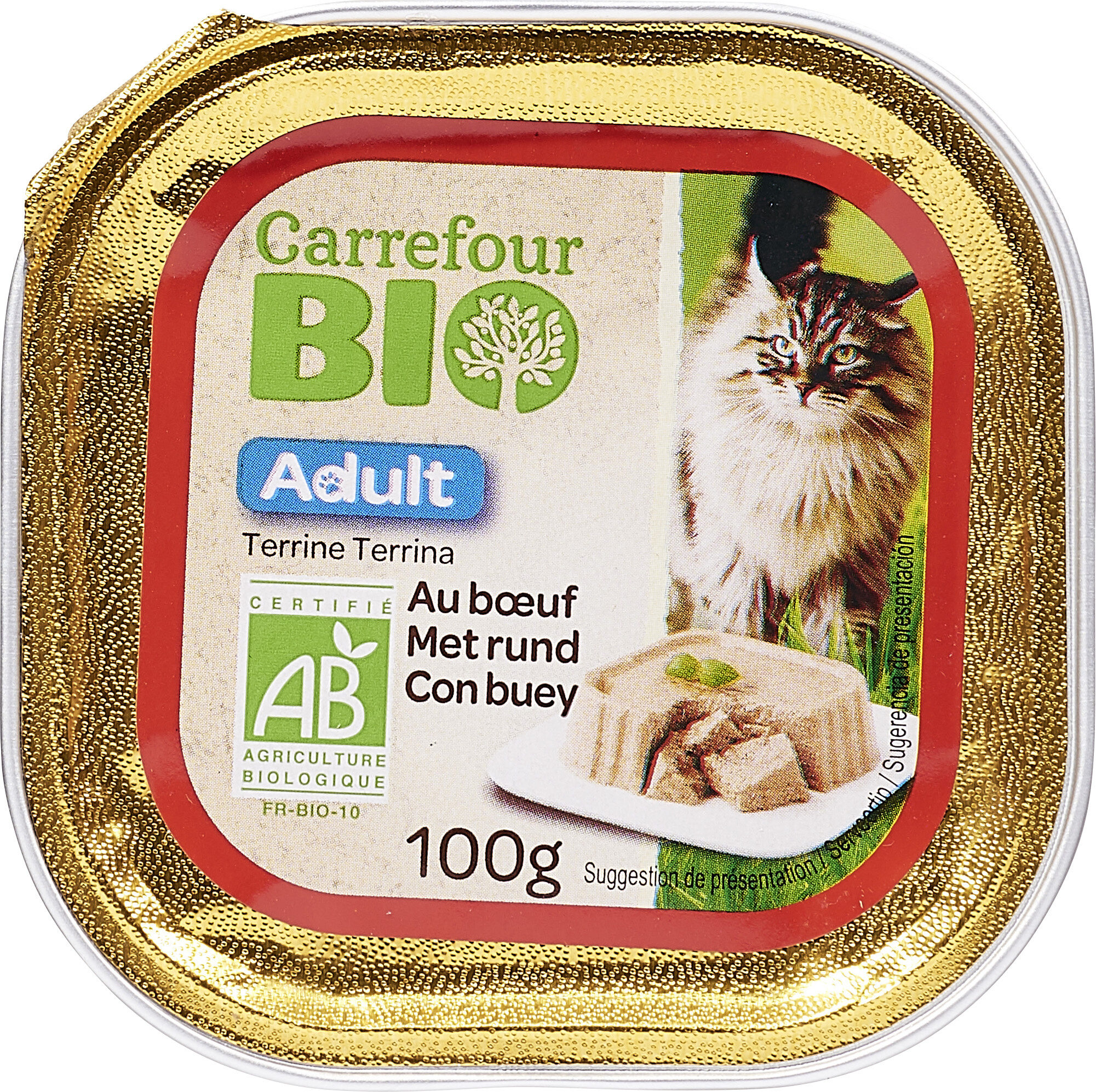 Terrine chat boeuf - Product - fr