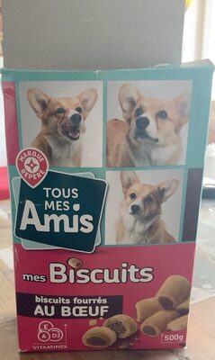 Biscuits fourres au boeuf - Produit - fr