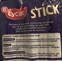Stick - Ingrédients - fr