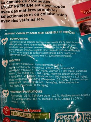 Croquettes sensible et difficile - Ingredients - fr