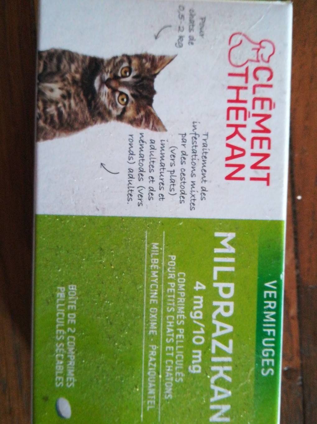 Milprazikan Chatons 2CPR - Nutrition facts - fr