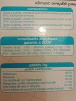 Terrine adultes Auchan - Nutrition facts - fr