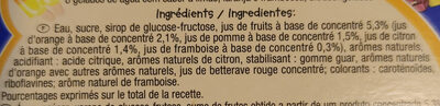 Fusées - Ingredients - fr