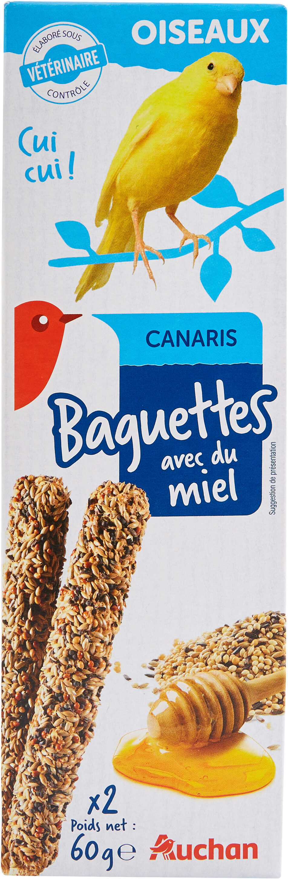 Canaris Baguettes avec du miel. - Product - fr