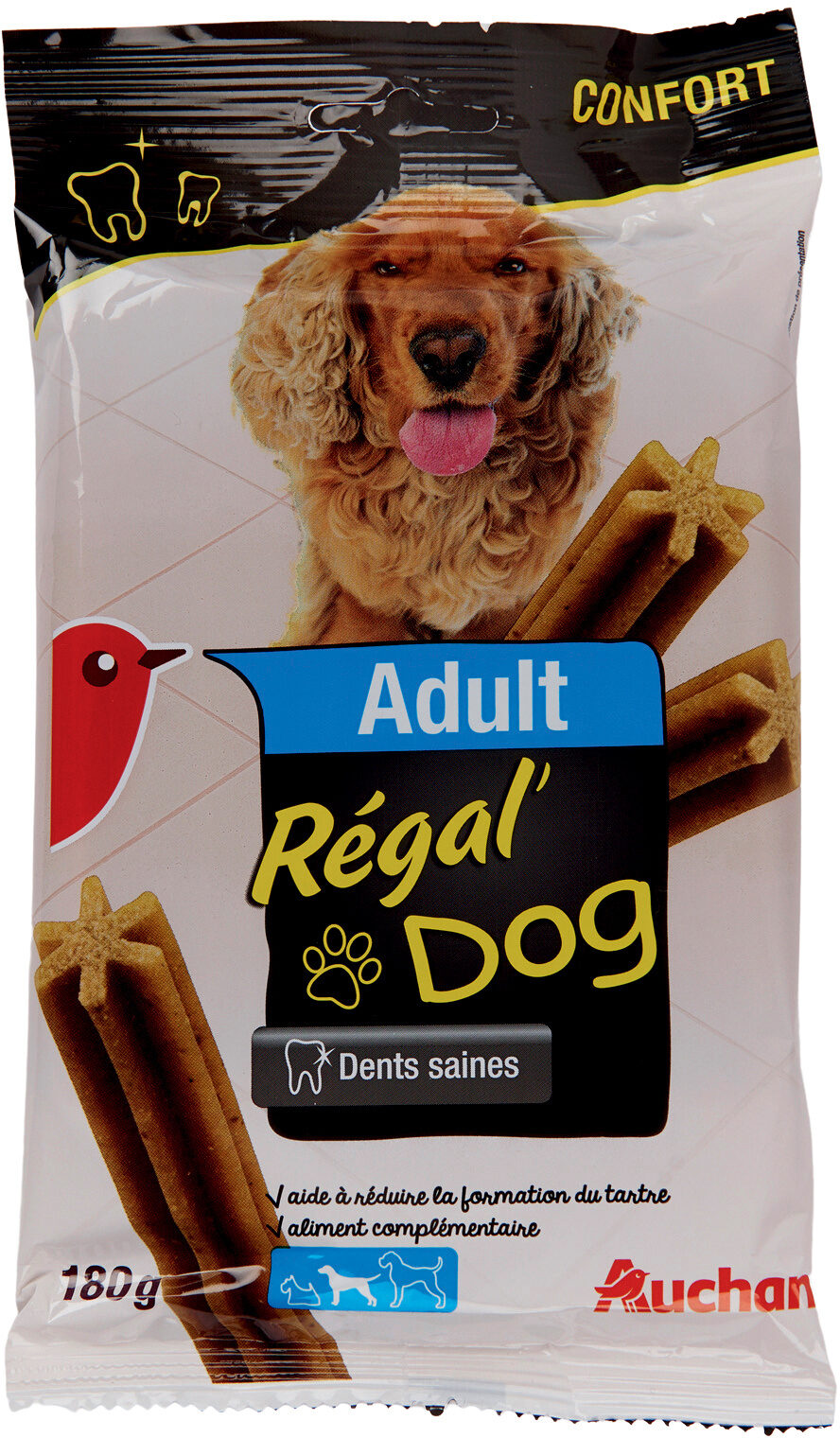 Auchan Adult Regal'Dog dents saines moyen chien - Produit - fr