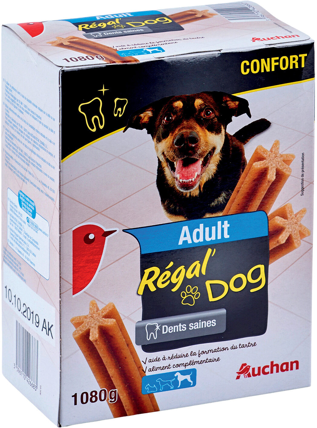Auchan Adult Regal'Dog dents saines grand chien - Produit - fr