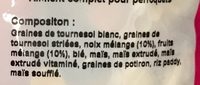 Mélange complet Haute Qualité Perroquets - Ingrédients - fr